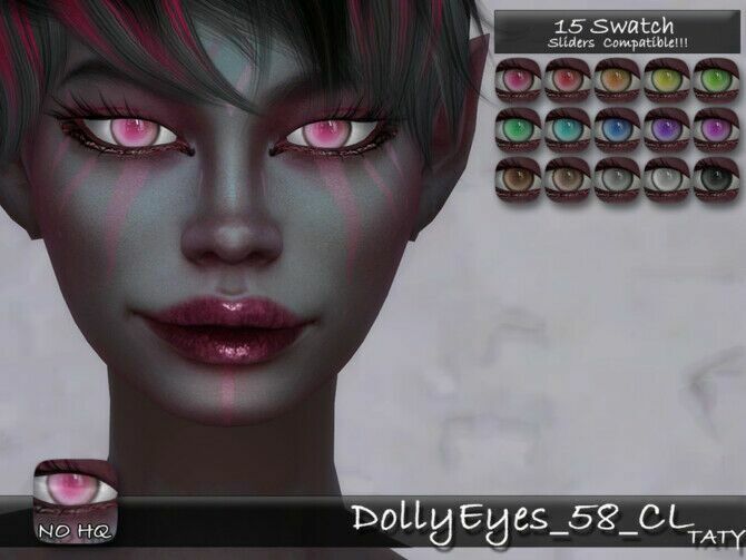 Dolly Eyes 58 CL By Tatygagg 1 Dolly Eyes 58 CL By Tatygagg Sims 4 CC