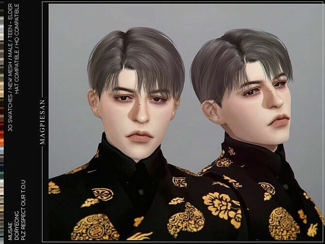 Doryeong Hair For Males By Magpiesan 1 Doryeong Hair For Males By Magpiesan Sims 4 CC