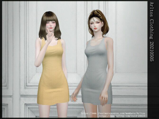 Dress 20210505 By Arltos 1 Dress 20210505 By Arltos Sims 4 CC