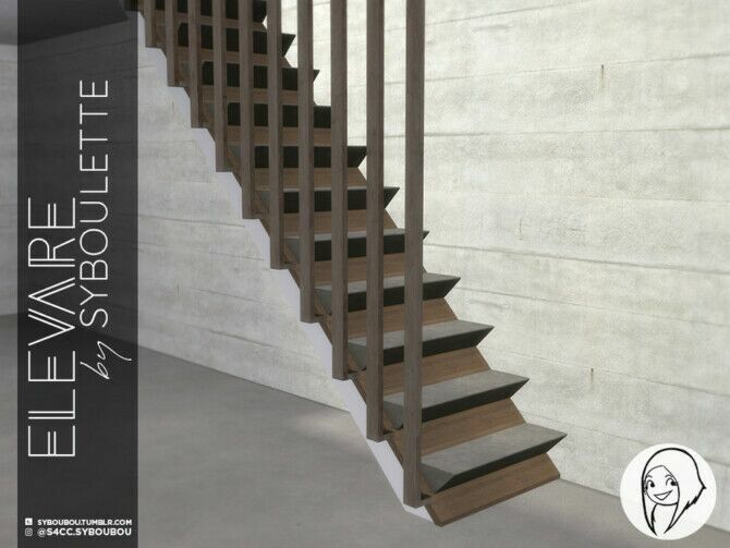 Elevare Part 2 Stairs By Syboubou 1 Elevare Part 2 Stairs By Syboubou Sims 4 CC