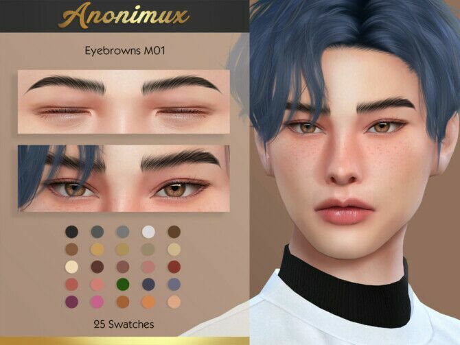 Eyebrows M01 By Anonimux Simmer 1 Eyebrows M01 By Anonimux Simmer Sims 4 CC