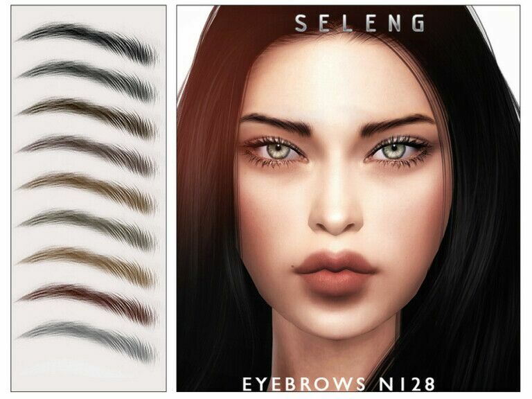 Eyebrows N128 By Seleng 1 Eyebrows N128 By Seleng Sims 4 CC