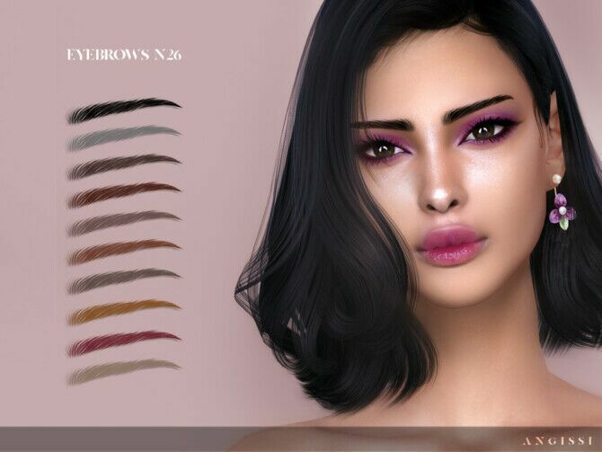 Eyebrows N26 By Angissi 1 Eyebrows N26 By Angissi Sims 4 CC