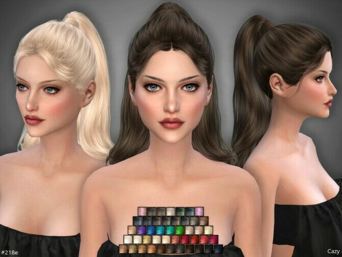 Female Hairstyle SET #218B&E By Cazy 4 sims 4 cc female hairstyle set 218be by cazy 4