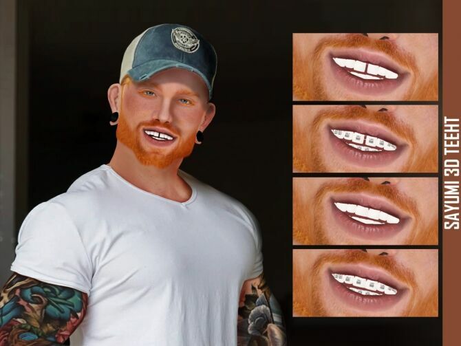 Sayumi 3D Teeth By Redheadsims 1 Sayumi 3D Teeth By Redheadsims Sims 4 CC