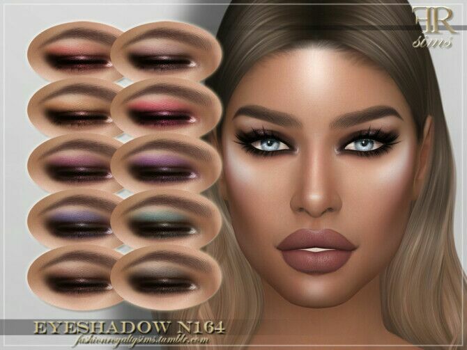 FRS Eyeshadow N164 By Fashionroyaltysims 1 FRS Eyeshadow N164 By Fashionroyaltysims Sims 4 CC
