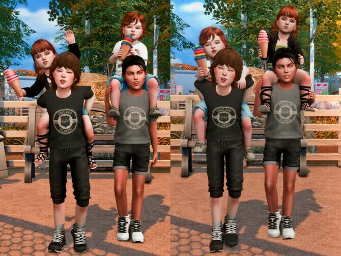 FUN Afternoon With MY Cousins (P0Ses) By Couquett 2 sims 4 cc fun afternoon with my cousins p0ses by couquett 2