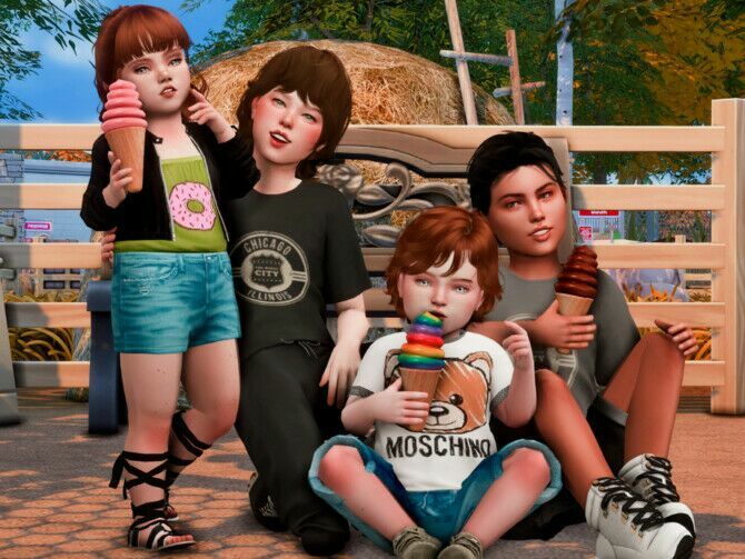 FUN Afternoon With MY Cousins (P0Ses) By Couquett 3 sims 4 cc fun afternoon with my cousins p0ses by couquett 3