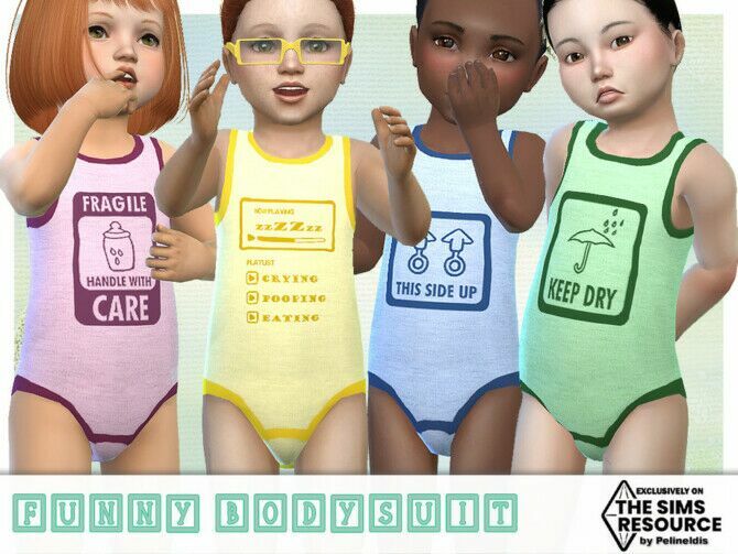 Funny Bodysuit By Pelineldis 1 Funny Bodysuit By Pelineldis Sims 4 CC