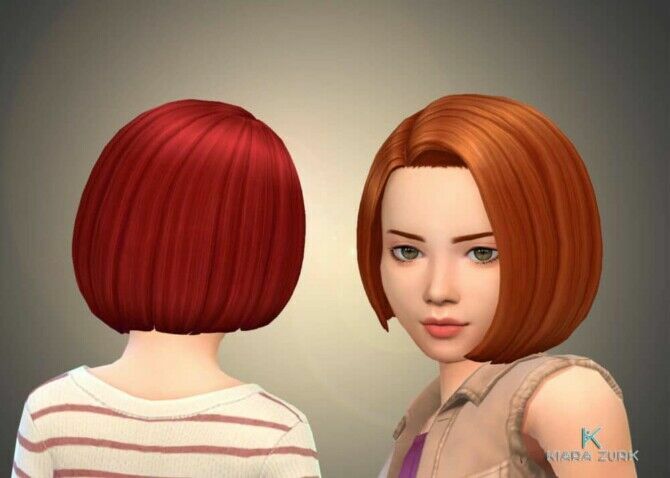 Gaby Hairstyle For Girls At MY Stuff Origin 1 Gaby Hairstyle For Girls At MY Stuff Origin Sims 4 CC