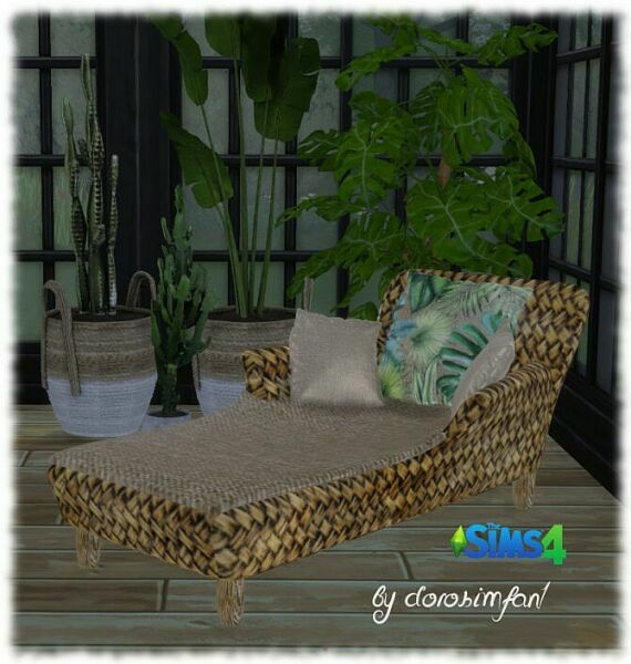 Garden Lounger By Dorosimfan1 At Sims Marktplatz 1 Garden Lounger By Dorosimfan1 At Sims Marktplatz Sims 4 CC