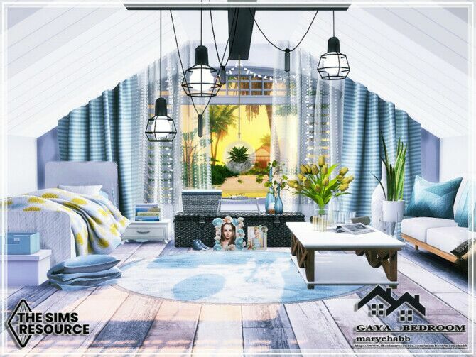 Gaya Bedroom By Marychabb 1 Gaya Bedroom By Marychabb Sims 4 CC