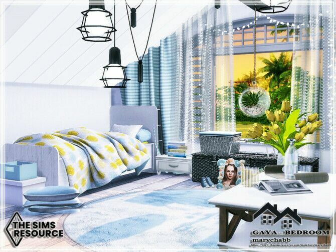 Gaya Bedroom By Marychabb 4 sims 4 cc gaya bedroom by marychabb 3
