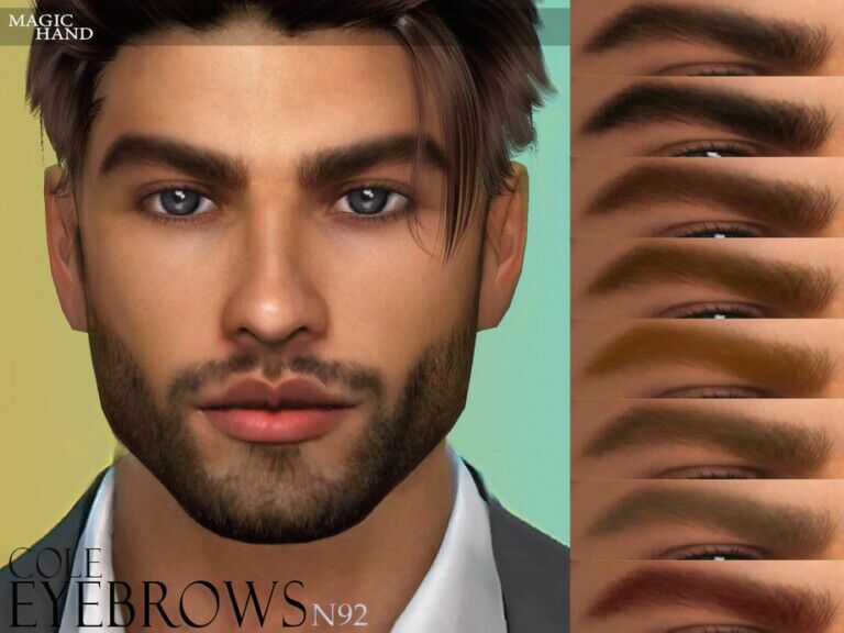 Cole Eyebrows N92 By Magichand 1 Cole Eyebrows N92 By Magichand Sims 4 CC