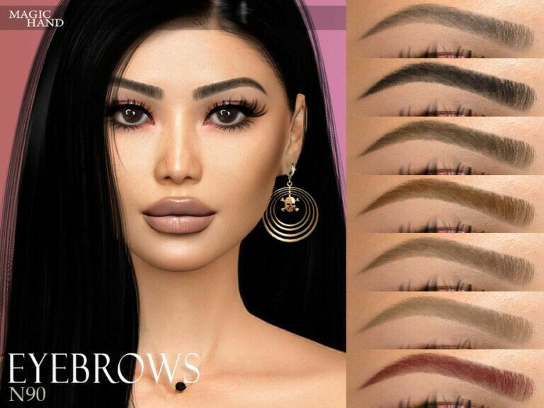 Eyebrows N90 By Magichand 1 Eyebrows N90 By Magichand Sims 4 CC