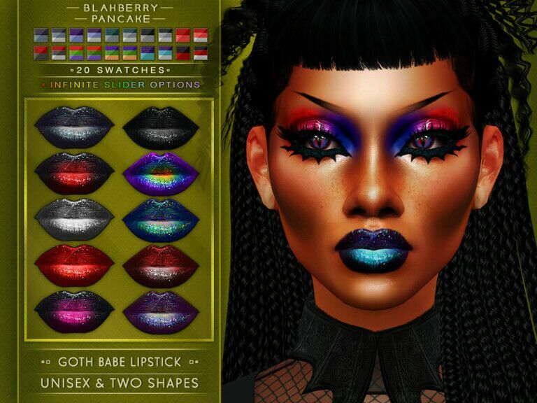 Goth Babe SET At Blahberry Pancake 2 sims 4 cc goth babe set at blahberry pancake 2