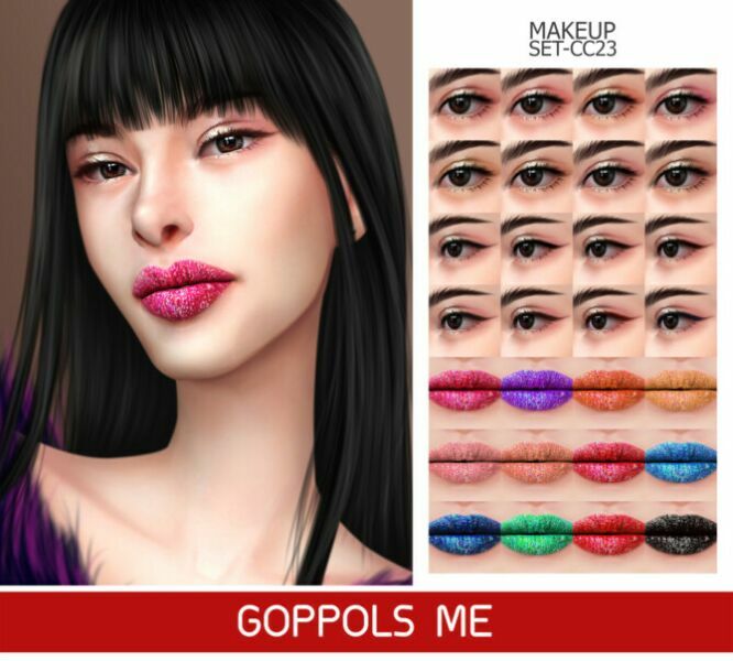 Gpme-Gold Makeup SET CC23 At Goppols ME 1 Gpme-Gold Makeup SET CC23 At Goppols ME Sims 4 CC