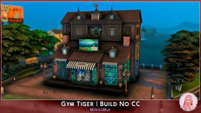 GYM Tiger At Mikkimur 1 GYM Tiger At Mikkimur Sims 4 CC