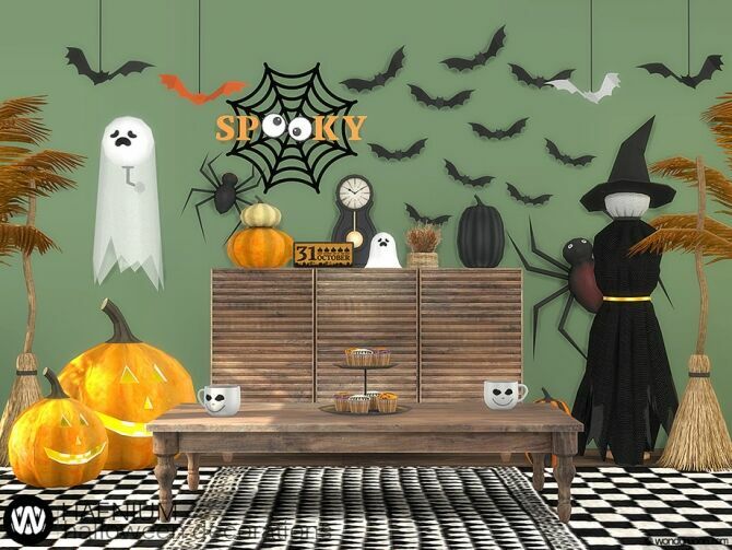 Hafnium Halloween Decorations By Wondymoon 1 Hafnium Halloween Decorations By Wondymoon Sims 4 CC