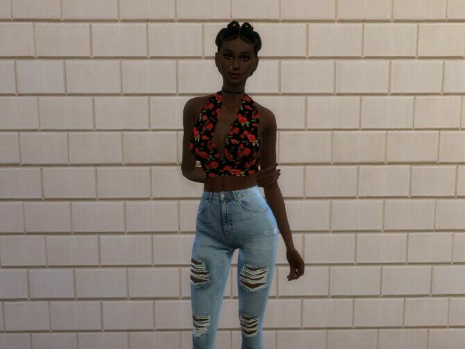 Halter TOP By Chrimsimy 2 sims 4 cc halter top by chrimsimy 2