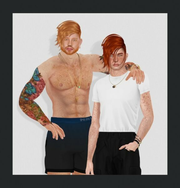 Jasper Hair 2 Versions ALL Ages At Redheadsims 1 Jasper Hair 2 Versions ALL Ages At Redheadsims Sims 4 CC