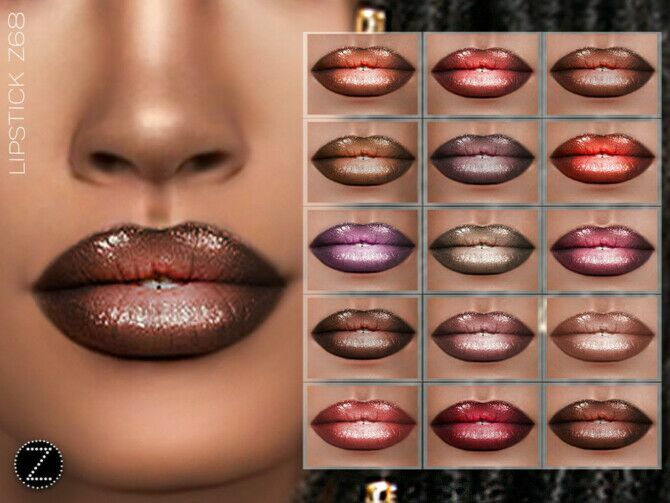 Lipstick Z68 By Zenx 1 Lipstick Z68 By Zenx Sims 4 CC