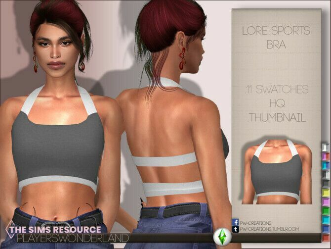 Lore Sports BRA By Playerswonderland 1 Lore Sports BRA By Playerswonderland Sims 4 CC