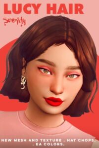 Lucy Hair At Serenity Sims 4 CC