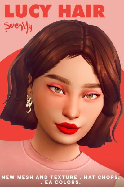 Lucy Hair At Serenity 1 Lucy Hair At Serenity Sims 4 CC