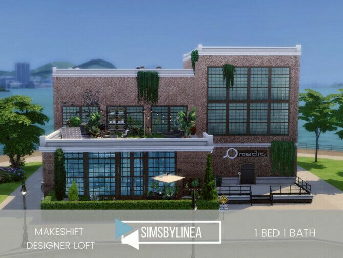 Makeshift Designer Loft By Simsbylinea 1 Makeshift Designer Loft By Simsbylinea Sims 4 CC
