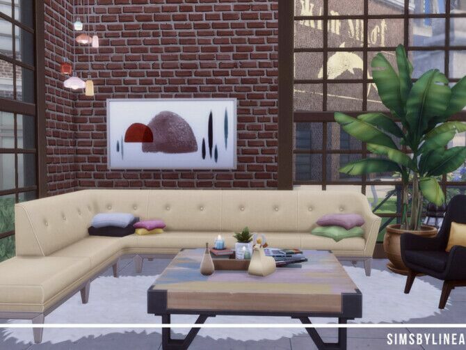 Makeshift Designer Loft By Simsbylinea 3 sims 4 cc makeshift designer loft by simsbylinea 4