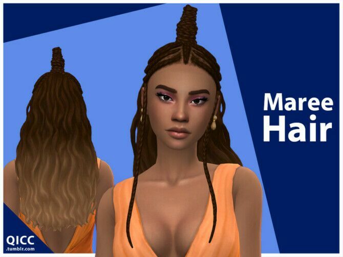 Maree Hair By Qicc 1 Maree Hair By Qicc Sims 4 CC