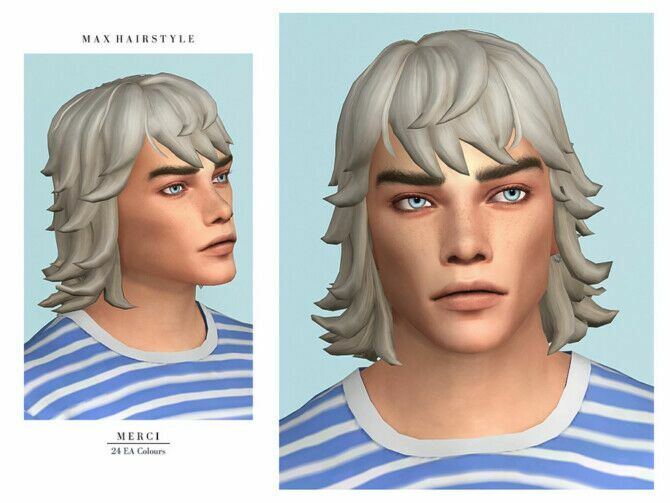 MAX Hairstyle By Merci 1 MAX Hairstyle By Merci Sims 4 CC