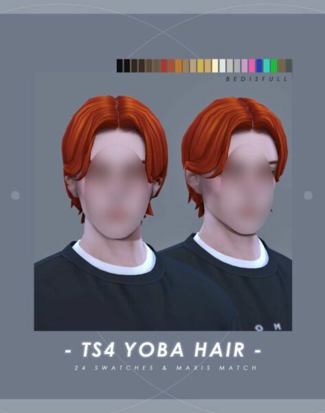 MM Wonder Hair Yoba Hair At Bedisfull – Iridescent 2 sims 4 cc mm wonder hair yoba hair at bedisfull iridescent 2