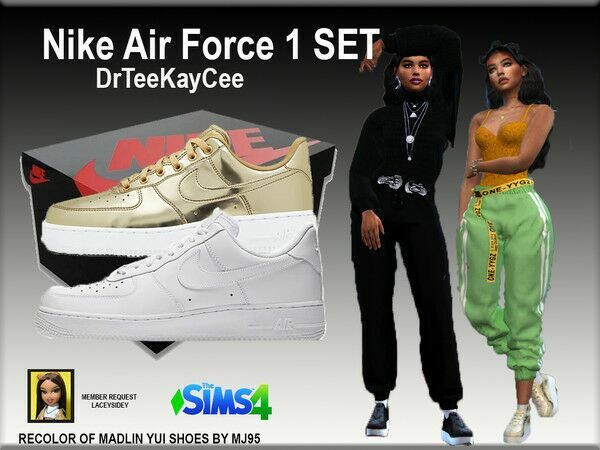 AIR Force 1 SET By Drteekaycee 1 AIR Force 1 SET By Drteekaycee Sims 4 CC