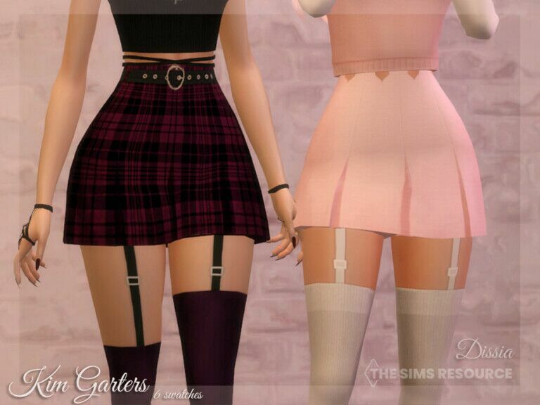KIM Garters By Dissia 1 KIM Garters By Dissia Sims 4 CC