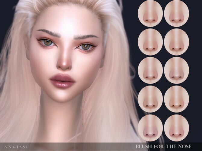 Blush For The Nose By Angissi 1 Blush For The Nose By Angissi Sims 4 CC