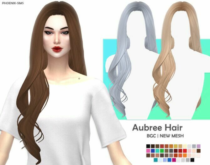 Navaeh & Aubree Hairs At Phoenix-Sims 4 sims 4 cc navaeh aubree hairs at phoenix sims 2