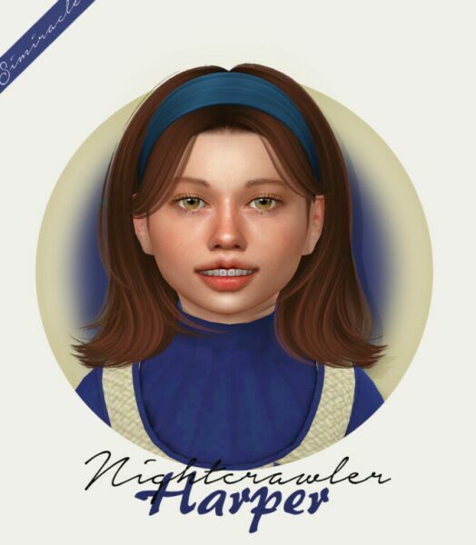 Nightcrawler Harper Hair Kids Version At Simiracle 1 Nightcrawler Harper Hair Kids Version At Simiracle Sims 4 CC