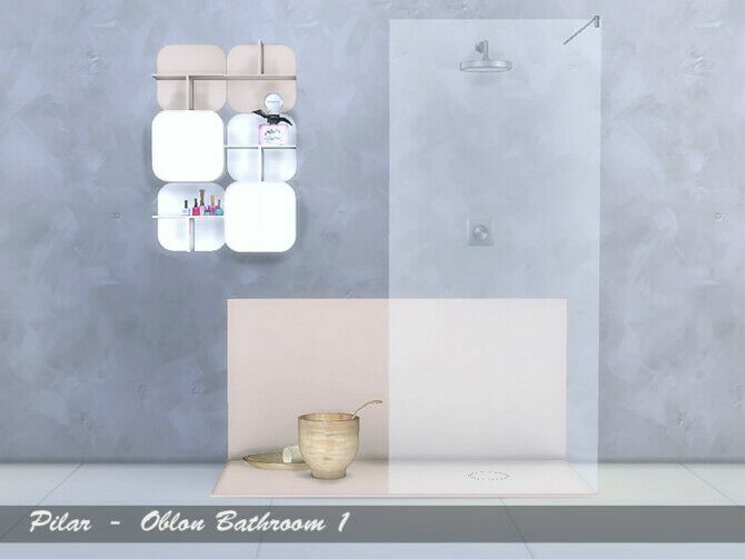 Oblon Bathroom By Pilar 2 sims 4 cc oblon bathroom by pilar 2