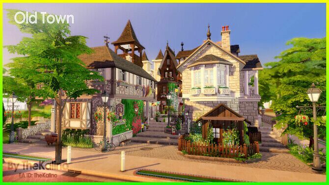 OLD Town At Kalino 1 OLD Town At Kalino Sims 4 CC