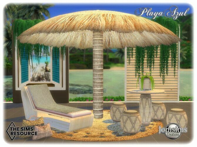 Playa Azul Garden By Jomsims 3 sims 4 cc playa azul garden by jomsims 2