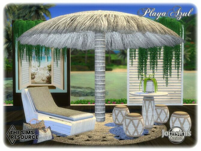 Playa Azul Garden By Jomsims 4 sims 4 cc playa azul garden by jomsims 3