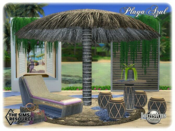 Playa Azul Garden By Jomsims 2 sims 4 cc playa azul garden by jomsims 4