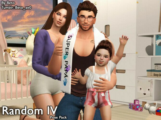 Random IV (Pose Pack) By Beto_Ae0 1 Random IV (Pose Pack) By Beto_Ae0 Sims 4 CC