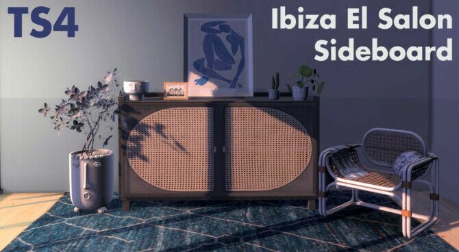 Recolors Of Nikadema’s Ibiza EL Salon Sideboard At Riekus13 1 Recolors Of Nikadema’s Ibiza EL Salon Sideboard At Riekus13 Sims 4 CC