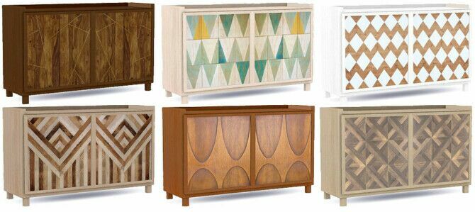 Recolors Of Nikadema’s Ibiza EL Salon Sideboard At Riekus13 3 sims 4 cc recolors of nikademas ibiza el salon sideboard at riekus13 3