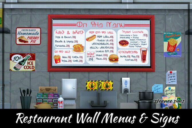 Restaurant ART Collection At Strenee Sims 1 Restaurant ART Collection At Strenee Sims Sims 4 CC