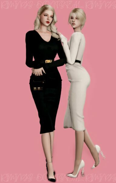 Ribbed Long Cardigan Slim Dress At Rimings 4 sims 4 cc ribbed long cardigan slim dress at rimings 2