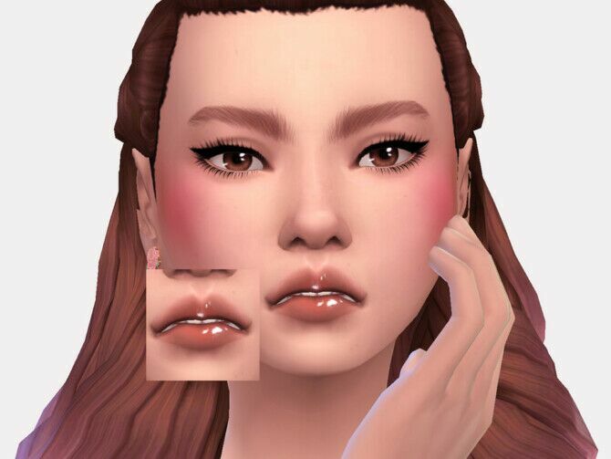 Runa Lipgloss By Sagittariah 1 Runa Lipgloss By Sagittariah Sims 4 CC